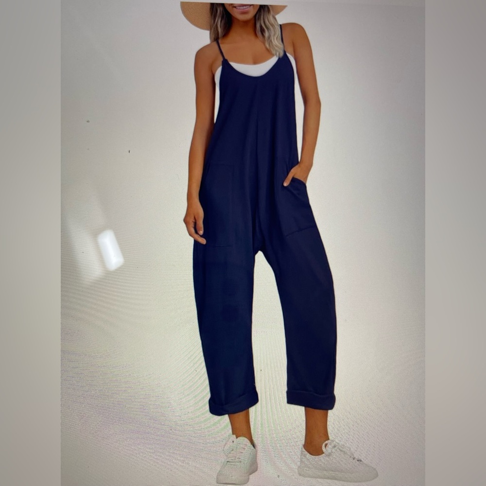 Women's Navy Jumpsuit